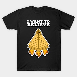 I Want To Believe Aliens Conspiracy T-Shirt